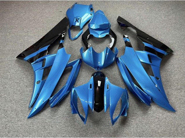 2006-2007 Himmelblau & Schwarz R6 Motorrad Verkleidungen 2006-2007 Himmelblau & Schwarz R6 Motorrad Verkleidungen