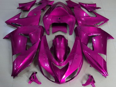2006-2007 Hot Pink Schlicht ZX10R Motorrad Verkleidungen