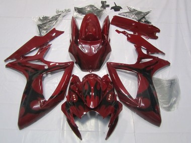 2006-2007 Kastanienbraun Rot GSXR 600-750 Motorrad Verkleidungen