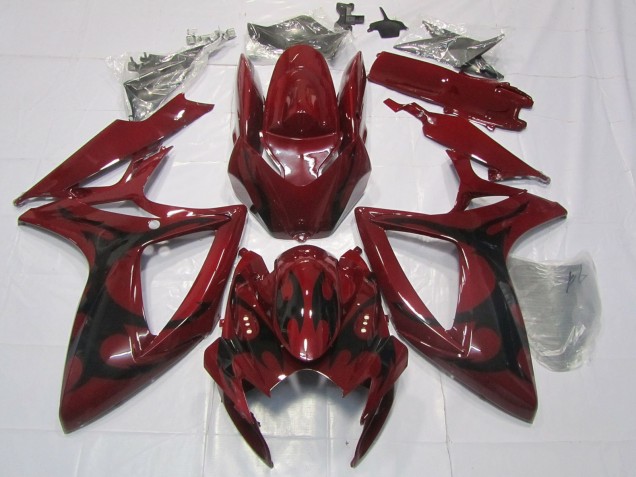 2006-2007 Kastanienbraun Rot GSXR 600-750 Motorrad Verkleidungen 2006-2007 Kastanienbraun Rot GSXR 600-750 Motorrad Verkleidungen