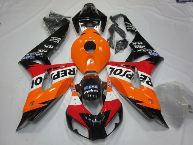 2006-2007 Leuchtend Repsol Stil CBR1000RR Motorrad Verkleidungen 2006-2007 Leuchtend Repsol Stil CBR1000RR Motorrad Verkleidungen