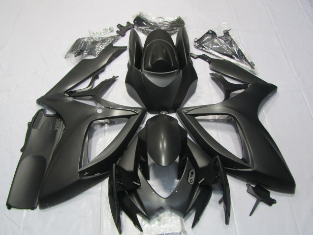 2006-2007 Matt Schwarz GSXR 600-750 Motorrad Verkleidungen 2006-2007 Matt Schwarz GSXR 600-750 Motorrad Verkleidungen