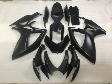 2006-2007 Matt Schwarz GSXR 600-750 Motorrad Verkleidungen