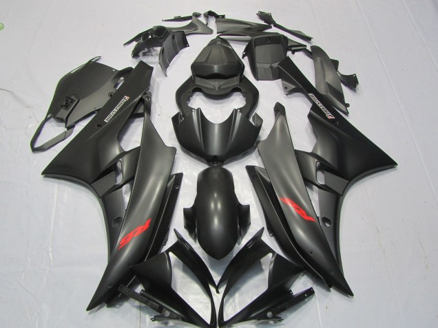 2006-2007 Matt Schwarz-Rot Aufkleber R6 Motorrad Verkleidungen