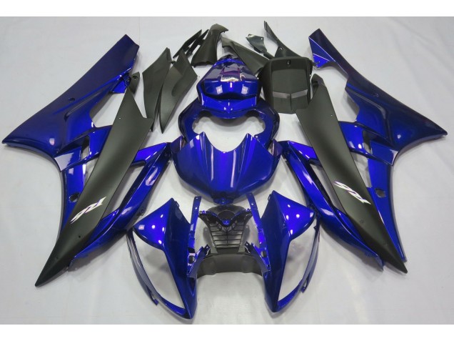 2006-2007 Metallic Blau & Schwarz R6 Motorrad Verkleidungen 2006-2007 Metallic Blau & Schwarz R6 Motorrad Verkleidungen