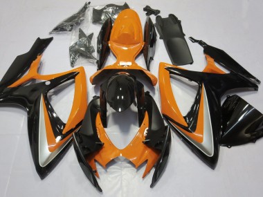 2006-2007 Orange Glänzend Ohne Abzeichen GSXR 600-750 Motorrad Verkleidungen