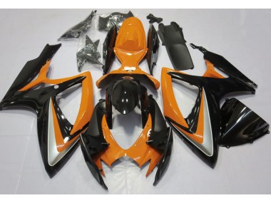 2006-2007 Orange Glänzend Ohne Abzeichen GSXR 600-750 Motorrad Verkleidungen