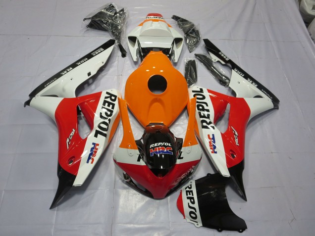 2006-2007 Orange Repsol CBR1000RR Motorrad Verkleidungen 2006-2007 Orange Repsol CBR1000RR Motorrad Verkleidungen