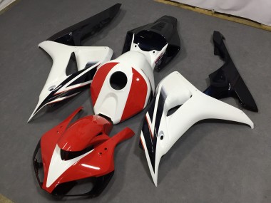 2006-2007 Rot Glänzend & Weiß CBR1000RR Motorrad Verkleidungen