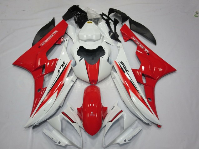 2006-2007 Rot Weiß OEM Stil R6 Motorrad Verkleidungen 2006-2007 Rot Weiß OEM Stil R6 Motorrad Verkleidungen