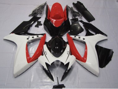 2006-2007 Rot Stern GSXR 600-750 Motorrad Verkleidungen