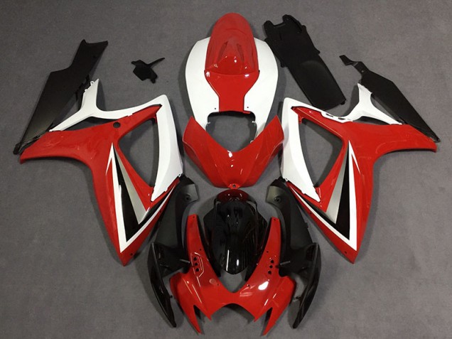 2006-2007 Rot Stil GSXR 600-750 Motorrad Verkleidungen 2006-2007 Rot Stil GSXR 600-750 Motorrad Verkleidungen