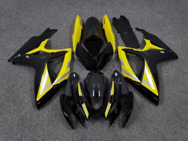 2006-2007 Schwarz & Gelb OEM Stil GSXR 600-750 Motorrad Verkleidungen