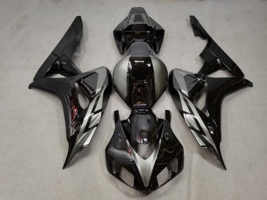 2006-2007 Schwarz Glänzend Mit Grau CBR1000RR Motorrad Verkleidungen