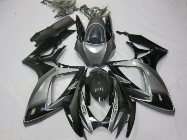 2006-2007 Schwarz Kit GSXR 600-750 Motorrad Verkleidungen