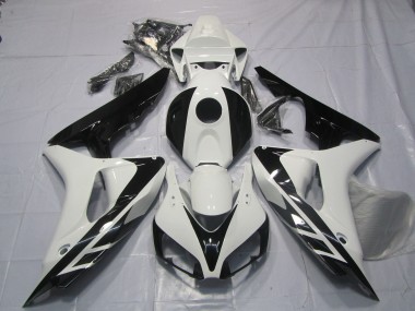 2006-2007 Schwarz & Weiß OEM Stil Keine Aufkleber CBR1000RR Motorrad Verkleidungen