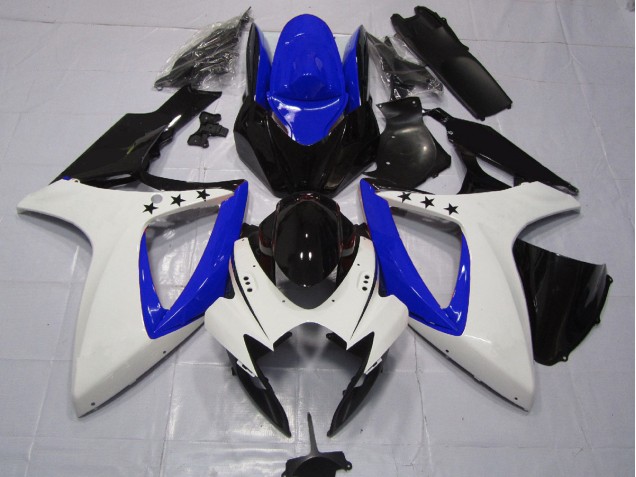 2006-2007 Tiefes Blauer Stern GSXR 600-750 Motorrad Verkleidungen 2006-2007 Tiefes Blauer Stern GSXR 600-750 Motorrad Verkleidungen