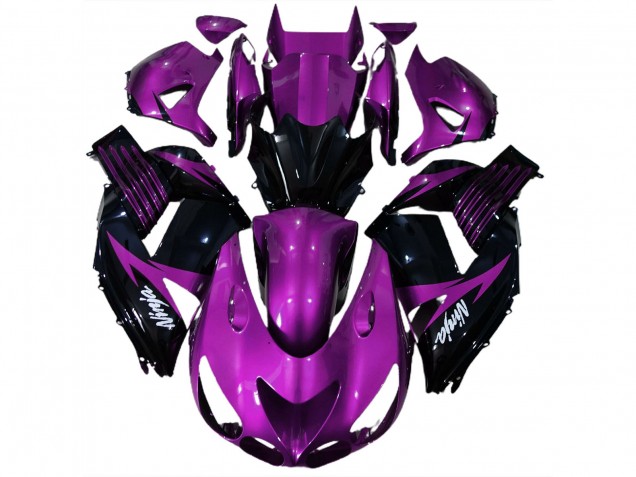2006-2011 Glanz Lila & Schwarz ZX14R Motorrad Verkleidungen 2006-2011 Glanz Lila & Schwarz ZX14R Motorrad Verkleidungen