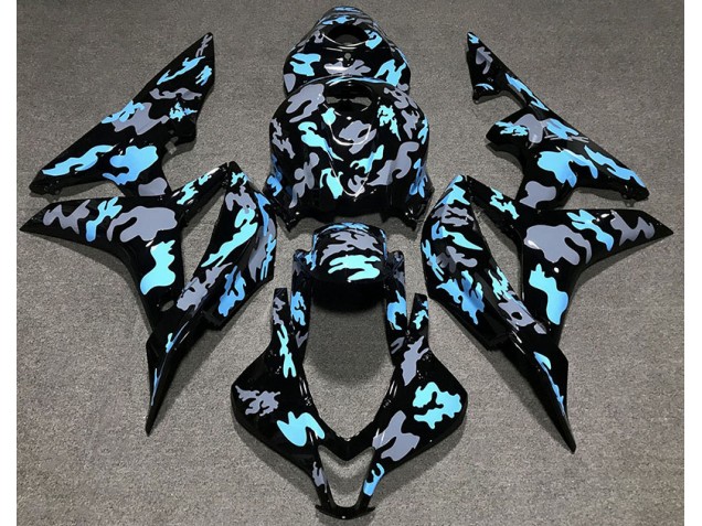 2007-2008 Benutzerdefiniertes Tarnung Blau CBR600RR Motorrad Verkleidungen 2007-2008 Benutzerdefiniertes Tarnung Blau CBR600RR Motorrad Verkleidungen
