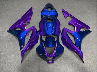 2007-2008 Blau & Weiß Custom CBR600RR Motorrad Verkleidungen