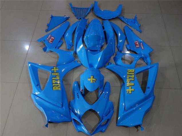 2007-2008 Blau Rizla GSXR 1000 Motorrad Verkleidungen 2007-2008 Blau Rizla GSXR 1000 Motorrad Verkleidungen