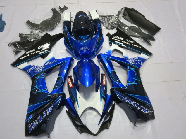2007-2008 Blau & Schwarz Corona GSXR 1000 Motorrad Verkleidungen 2007-2008 Blau & Schwarz Corona GSXR 1000 Motorrad Verkleidungen