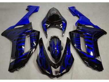 2007-2008 Blaue Flamme ZX6R Motorrad Verkleidungen