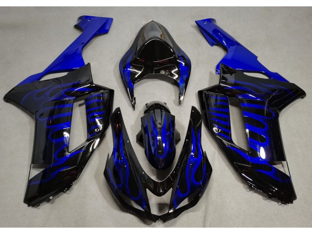2007-2008 Blaue Flamme ZX6R Motorrad Verkleidungen 2007-2008 Blaue Flamme ZX6R Motorrad Verkleidungen