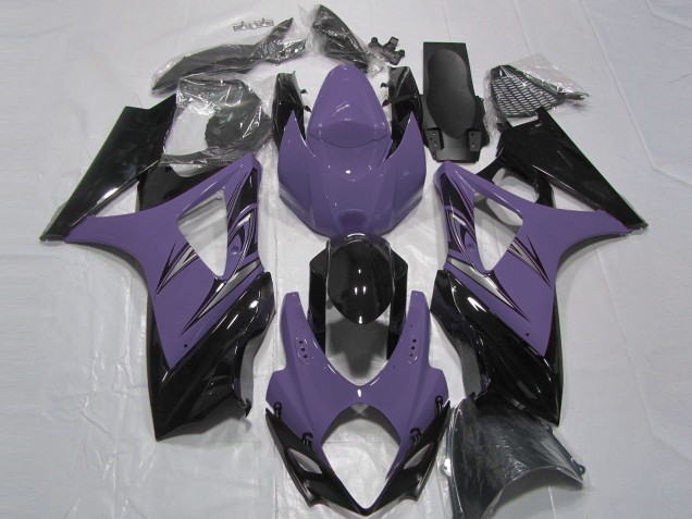 2007-2008 Dunkelviolett & Schwarz GSXR 1000 Motorrad Verkleidungen 2007-2008 Dunkelviolett & Schwarz GSXR 1000 Motorrad Verkleidungen