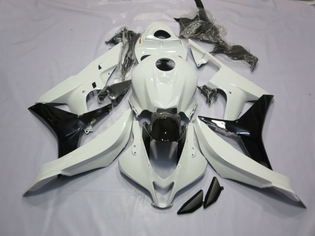 2007-2008 Glänzend Weiß & Schwarz CBR600RR Motorrad Verkleidungen 2007-2008 Glänzend Weiß & Schwarz CBR600RR Motorrad Verkleidungen