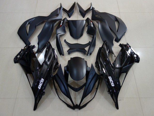 2007-2008 Glänzendes Schwarzes 636-Logo ZX6R Motorrad Verkleidungen 2007-2008 Glänzendes Schwarzes 636-Logo ZX6R Motorrad Verkleidungen