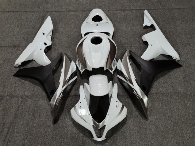 2007-2008 Weiß Graphit & Schwarz CBR600RR Motorrad Verkleidungen 2007-2008 Weiß Graphit & Schwarz CBR600RR Motorrad Verkleidungen