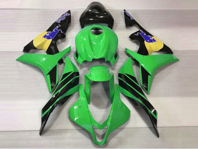 2007-2008 Grün & Blau Bull CBR600RR Motorrad Verkleidungen 2007-2008 Grün & Blau Bull CBR600RR Motorrad Verkleidungen