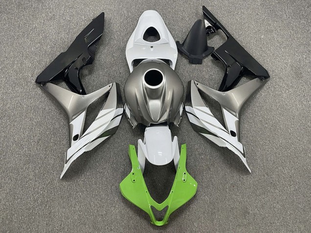 2007-2008 Grün-Weiß & Grau CBR600RR Motorrad Verkleidungen 2007-2008 Grün-Weiß & Grau CBR600RR Motorrad Verkleidungen