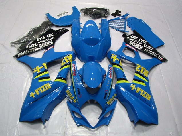 2007-2008 Hellblau Rizla GSXR 1000 Motorrad Verkleidungen 2007-2008 Hellblau Rizla GSXR 1000 Motorrad Verkleidungen