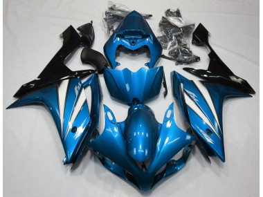2007-2008 Hellblau Weiß & Schwarz R1 Motorrad Verkleidungen