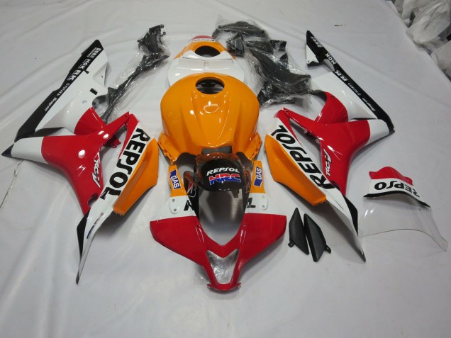 2007-2008 Hellorange & Weiß Repsol CBR600RR Motorrad Verkleidungen 2007-2008 Hellorange & Weiß Repsol CBR600RR Motorrad Verkleidungen