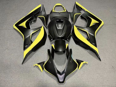 2007-2008 Matt Schwarz & Gelb CBR600RR Motorrad Verkleidungen