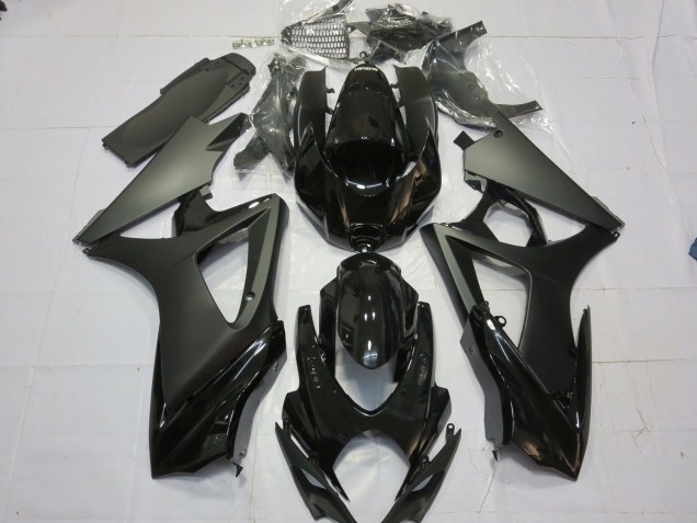 2007-2008 Matt Schwarz Glänzend Schwarz GSXR 1000 Motorrad Verkleidungen 2007-2008 Matt Schwarz Glänzend Schwarz GSXR 1000 Motorrad Verkleidungen