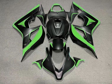 2007-2008 Matt Schwarz & Grün CBR600RR Motorrad Verkleidungen