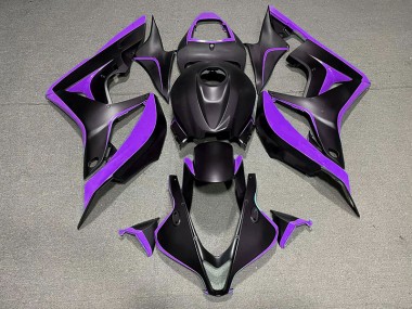 2007-2008 Matt Schwarz & Lila CBR600RR Motorrad Verkleidungen
