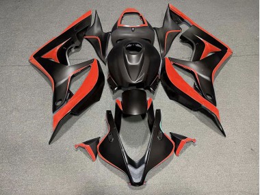 2007-2008 Matt Schwarz & Rot CBR600RR Motorrad Verkleidungen