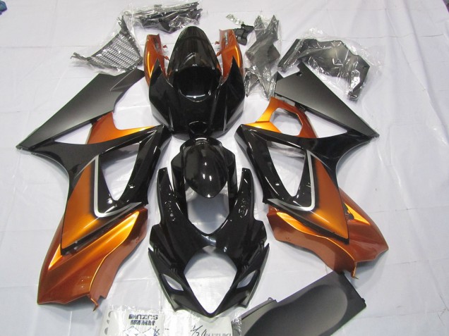 2007-2008 Orange & Schwarz GSXR 1000 Motorrad Verkleidungen 2007-2008 Orange & Schwarz GSXR 1000 Motorrad Verkleidungen