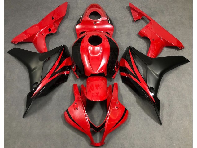 2007-2008 Perlrot & Schwarz CBR600RR Motorrad Verkleidungen 2007-2008 Perlrot & Schwarz CBR600RR Motorrad Verkleidungen