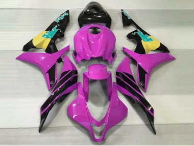 2007-2008 Rosa & Blaugrün Bull CBR600RR Motorrad Verkleidungen