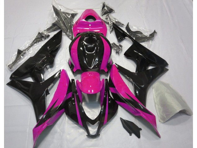 2007-2008 Rosa & Schwarz OEM Design CBR600RR Motorrad Verkleidungen 2007-2008 Rosa & Schwarz OEM Design CBR600RR Motorrad Verkleidungen