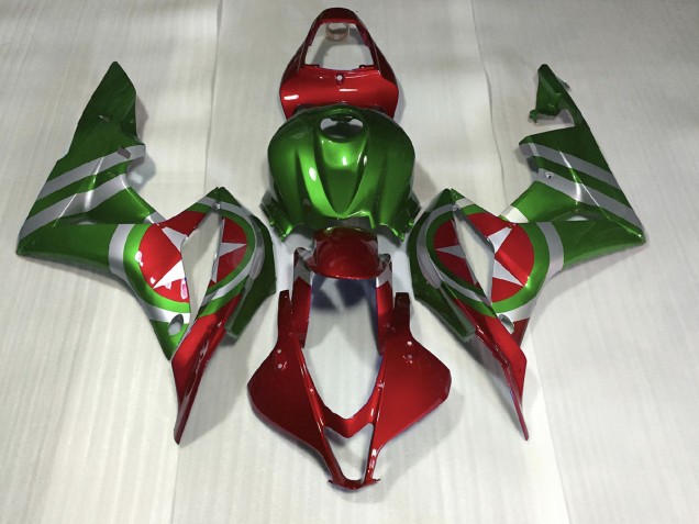 2007-2008 Rot & Grün Captain America CBR600RR Motorrad Verkleidungen 2007-2008 Rot & Grün Captain America CBR600RR Motorrad Verkleidungen