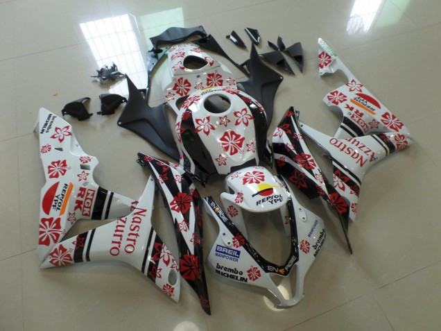 2007-2008 Weiß & Rot Nastro Azzurro CBR600RR Motorrad Verkleidungen 2007-2008 Weiß & Rot Nastro Azzurro CBR600RR Motorrad Verkleidungen