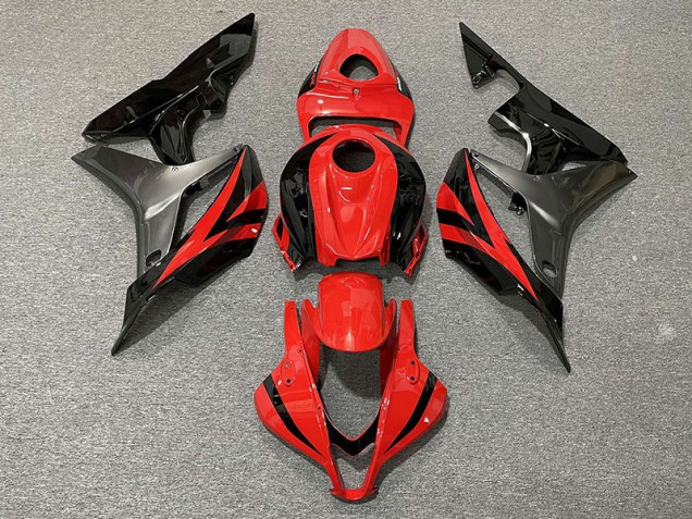 2007-2008 Rot OEM Stil & Grau CBR600RR Motorrad Verkleidungen 2007-2008 Rot OEM Stil & Grau CBR600RR Motorrad Verkleidungen