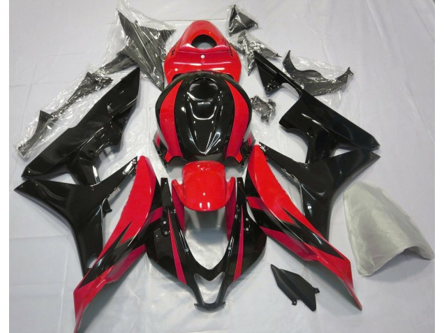 2007-2008 Rot & Schwarz OEM-Design CBR600RR Motorrad Verkleidungen 2007-2008 Rot & Schwarz OEM-Design CBR600RR Motorrad Verkleidungen